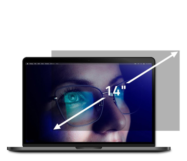 Qoltec Filtr prywatyzujący 14" | 16:9 - 1243518 - zdjęcie 4